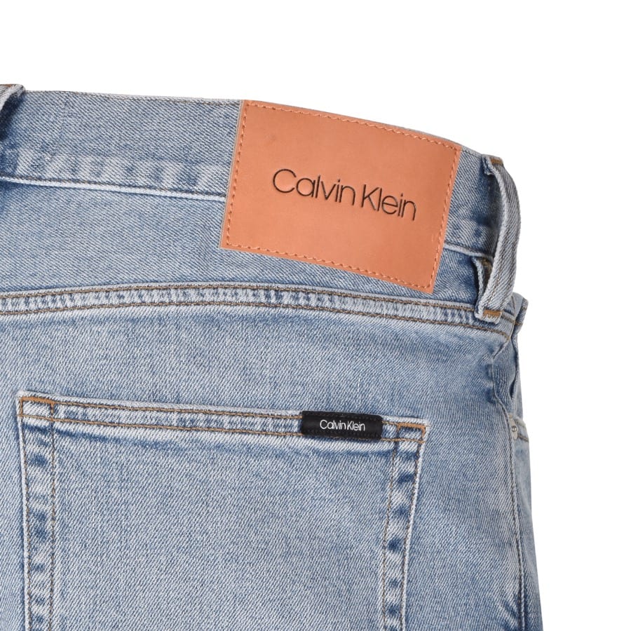 Alternative Image for ProductCalvin Klein Logo Denim Shorts Blue3